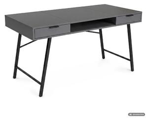 AKORD Furniture Factory Arden Számítógépes Íróasztal Forgácslap Grafit-Fekete Ipari Stílusú