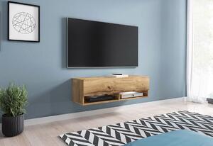 LOWBOARD A 180 TV asztal, 180x30x32, Wotan tölgy, LED nélkül
