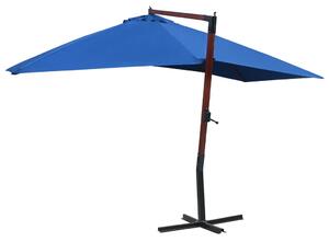 VidaXL kék függő napernyő farúddal 400 x 300 cm