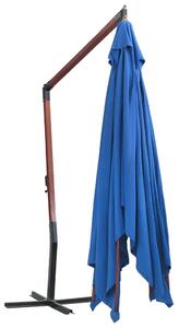 VidaXL kék függő napernyő farúddal 400 x 300 cm