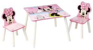 Gyerekasztal Minnie Mouse székekkel Gyerek asztal