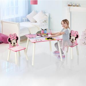 Minnie Mouse gyermekasztal székekkel Gyerek asztal