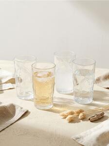 Sinsay - Dombornyomott pálmamintás pohár készlet 4 pack - clear