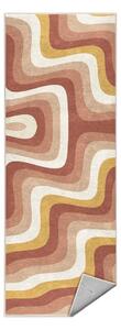 Okkersárga-törtrózsaszín mosható futószőnyeg 60x230 cm Creamy Strawberry Swirl – Mila Home