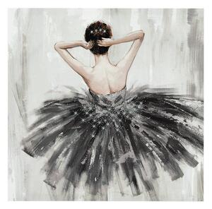 Falikép, 48x48 cm barna hajú balerina - BALLERINE