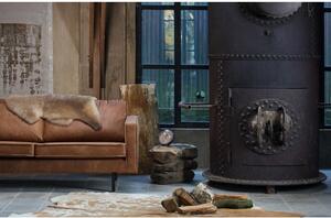Rodeo barna kanapé, újrahasznosított bőrhuzattal, 190 cm - BePureHome