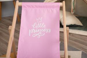Gyerek strand napozóágy Little princess - rózsaszín
