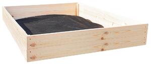 Zárható gyermek homokozó padokkal - 120x120 cm Closeable sand box
