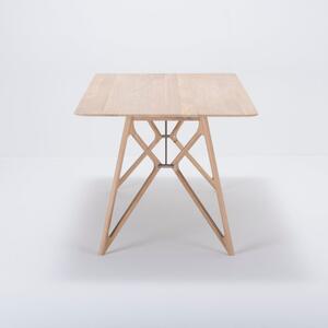 Tink étkezőasztal tölgyfa asztallappal, 180 x 90 cm - Gazzda