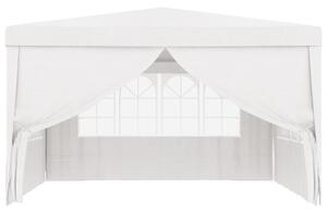 VidaXL fehér rendezvénysátor oldalfalakkal 4 x 4 m 90 g/m²