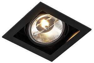 Modern beépített reflektor fekete 18 cm állítható - Artemis 111
