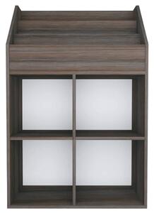 VidaXL szürke-sonoma színű szerelt fa gyerek újságtartó 71x30x114 cm