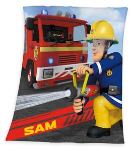 Herding Sam, a tűzoltó gyermek takaró, 130 x 160 cm