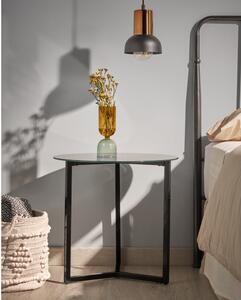 Marae fekete tárolóasztal, ⌀ 50 cm - Kave Home
