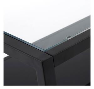 Green Hill fekete dohányzóasztal, 80 x 80 cm - Kave Home