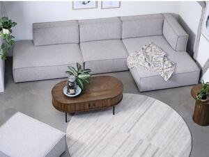Natúr színű dohányzóasztal tölgyfa dekorral 60x120 cm Nola – Unique Furniture