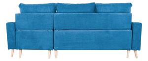 Kinyitható kanapé, megfordítható L alakkal, tengerkék - COPENHAGUE