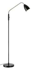 Fekete LED dimmelhető állólámpa fém búrával (magasság 140 cm) Patro – Markslöjd