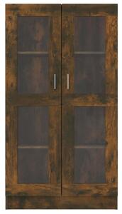 VidaXL füstös tölgy színű szerelt fa vitrinszekrény 82,5x30,5x150 cm