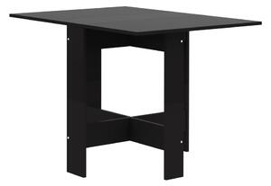 Bővíthető étkezőasztal fekete asztallappal 76x28 cm Papillon – TemaHome