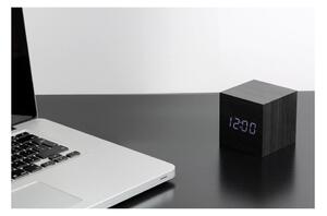 Cube Click Clock sötétszürke ébresztőóra fehér LED kijelzővel - Gingko