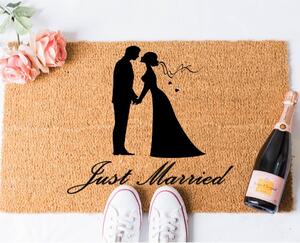 WEDDING JUST MARRIED- KÓKUSZ LÁBTÖRLŐ