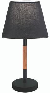 Viokef Villy asztali lámpa, fekete, 1xE27 foglalattal