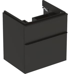Fürdőszobaszekrény mosdó alá Geberit Smyle Square 58,4x62x47 cm láva dekorban 500.352.JK.1