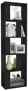 VidaXL fekete könyvszekrény/térelválasztó 45 x 24 x 159 cm