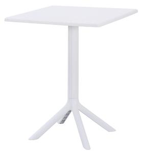 Solo PP kerti asztal, kültéri asztal, 60x60 cm – fehér
