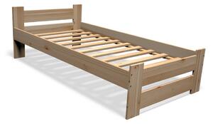 STUDENT tömörfa ágy + matrac + ágyrács AJÁNDÉK, 90x200 cm