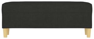 VidaXL fekete szövet pad 100 x 35 x 41 cm