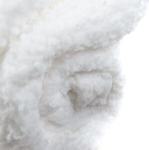 Sherpa hatású takaró, 130x150 cm, fehér - NEIGE