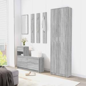 VidaXL szürke sonoma színű szerelt fa előszobaszekrény 55x25x189 cm