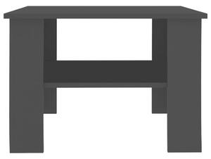 VidaXL fekete forgácslap dohányzóasztal 60 x 60 x 42 cm