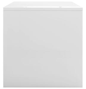 VidaXL fehér magasfényű forgácslap dohányzóasztal 100 x 40 x 40 cm