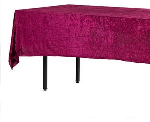 Téglalap alakú bordó bársony terítő 280x160cm