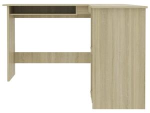 VidaXL sonoma színű forgácslap L-alakú sarok-íróasztal 120x140x75 cm