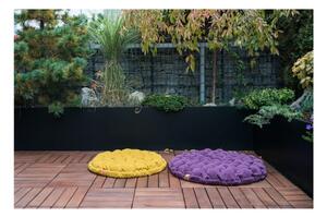 Bloom mustársárga ülőpárna masszázsgolyókkal, ⌀ 65 cm - Linda Vrňáková