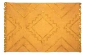 Rombusz mintás szőnyeg, 120x170 cm, okkersárga - ALI