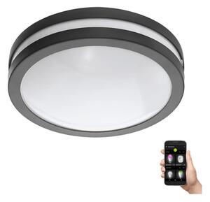 Eglo Eglo 97237 - LED Dimmelhető fürdőszobai mennyezeti lámpa LOCANA-C LED/14W/230V antracit Bluetooth IP44 EG97237