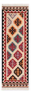 Piros kétoldalas kézi szövésű gyapjú futószőnyeg 60x190 cm Kamal Kian – Nouristan