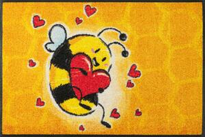 Szerelmes méhecske lábtörlő