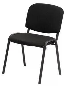 ISO kárpitozott tárgyalószék - fekete