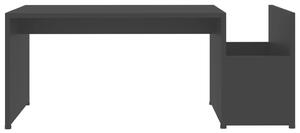 VidaXL fekete forgácslap dohányzóasztal 90 x 45 x 35 cm