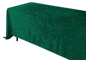 Téglalap alakú zöld bársony terítő 280x160cm Bársony