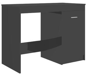 VidaXL magasfényű fekete forgácslap íróasztal 100 x 50 x 76 cm