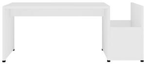 VidaXL fehér forgácslap dohányzóasztal 90 x 45 x 35 cm