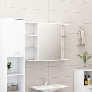VidaXL fehér forgácslap fürdőszobai tükör 80 x 20,5 x 64 cm