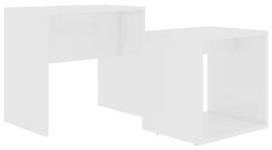 VidaXL fehér forgácslap dohányzóasztal szett 48 x 30 x 45 cm